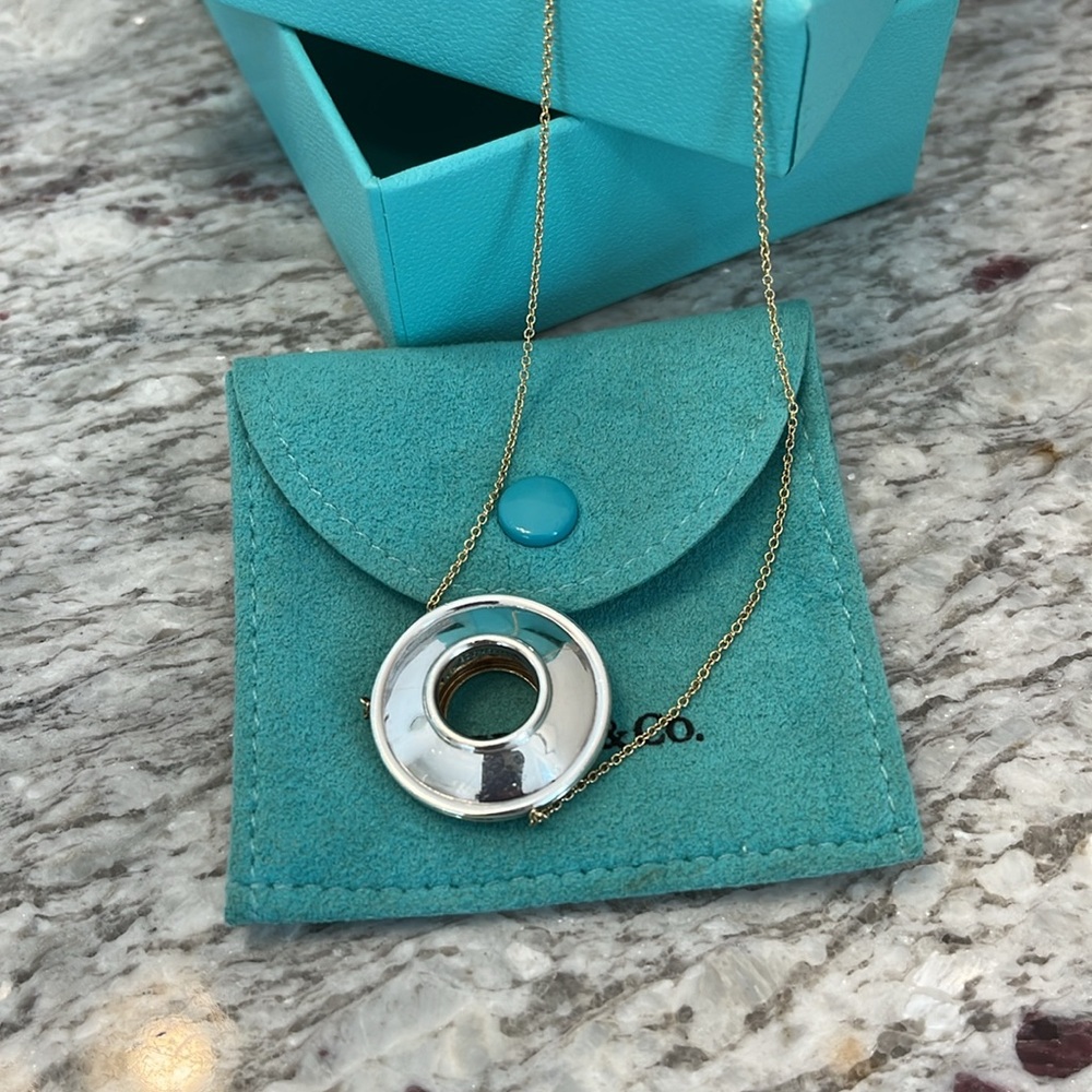 Tiffany & Co Paloma Picasso 18k & Silver Gold Magic Necklace - Picture 2 of 11